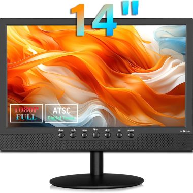 14 Inch Portable Flat Screen TV with ATSC Tuner, HDMI, USB, and 12V Car Charger