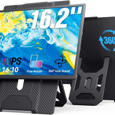 16.2" Ultra-Slim USB-C/HDMI Laptop Monitor Extender HDR 1920x1200 Eye Care with Retractable Stand Plug-Play