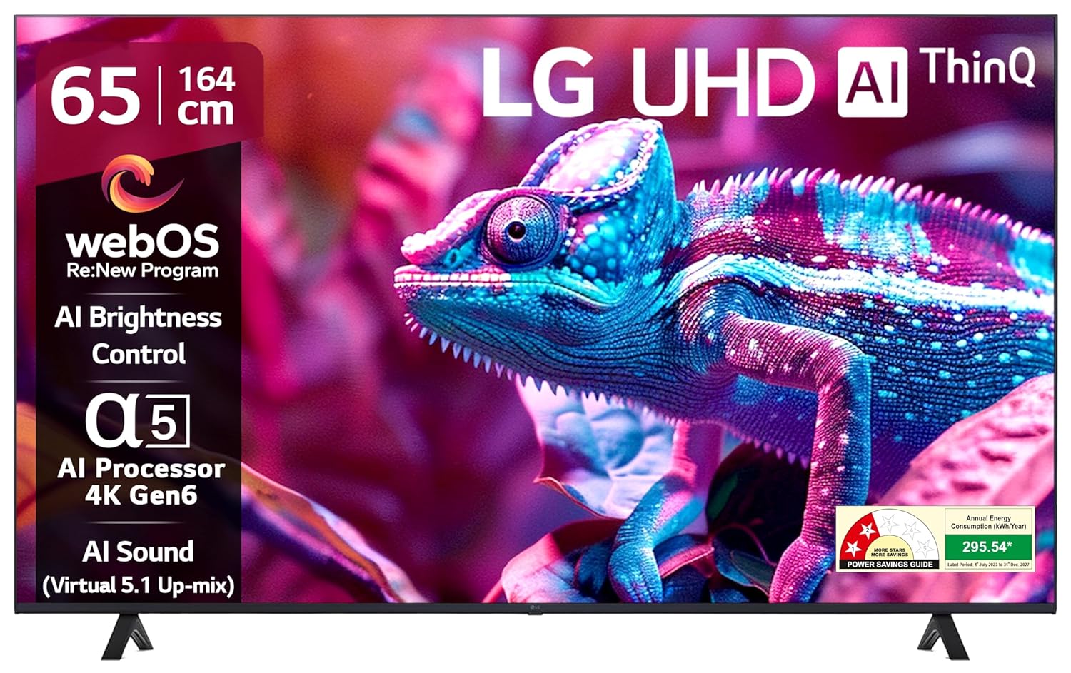 LG 65 Inch UR75 Series 4K Ultra HD Smart LED TV 65UR75006LC