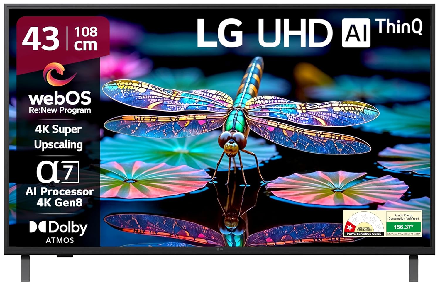LG 43-inch UA82 Series 4K Ultra HD Smart LED TV