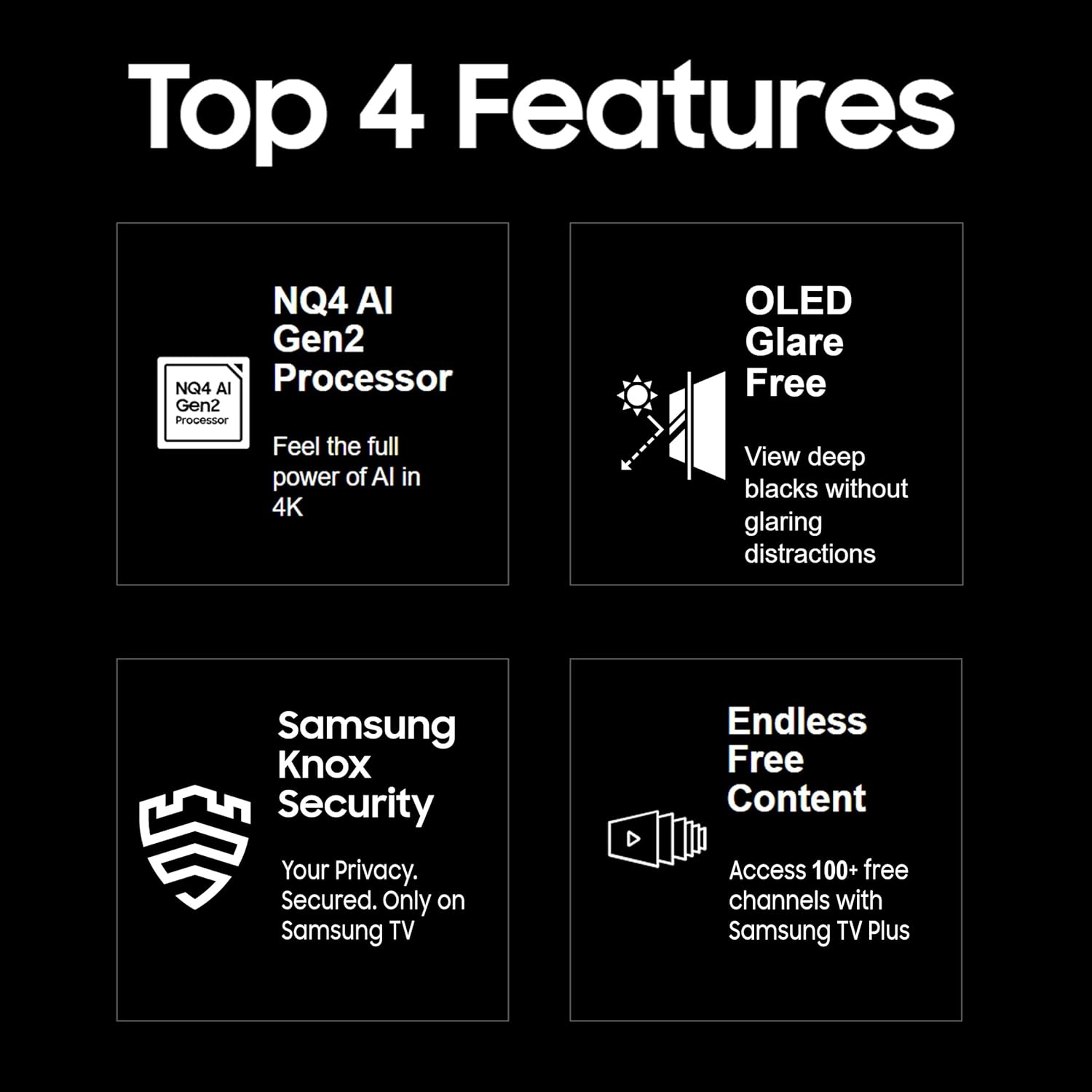 Samsung 77 Inch 4K Smart OLED TV QA77S95DAULXL Graphite Black - Image 6
