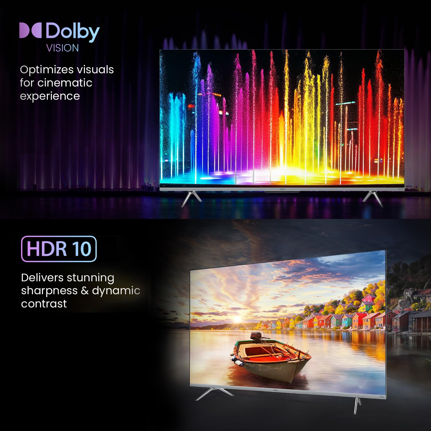 Haier 55 Inch 4K Ultra HD Smart Google TV P7GT Series Grey - Image 8