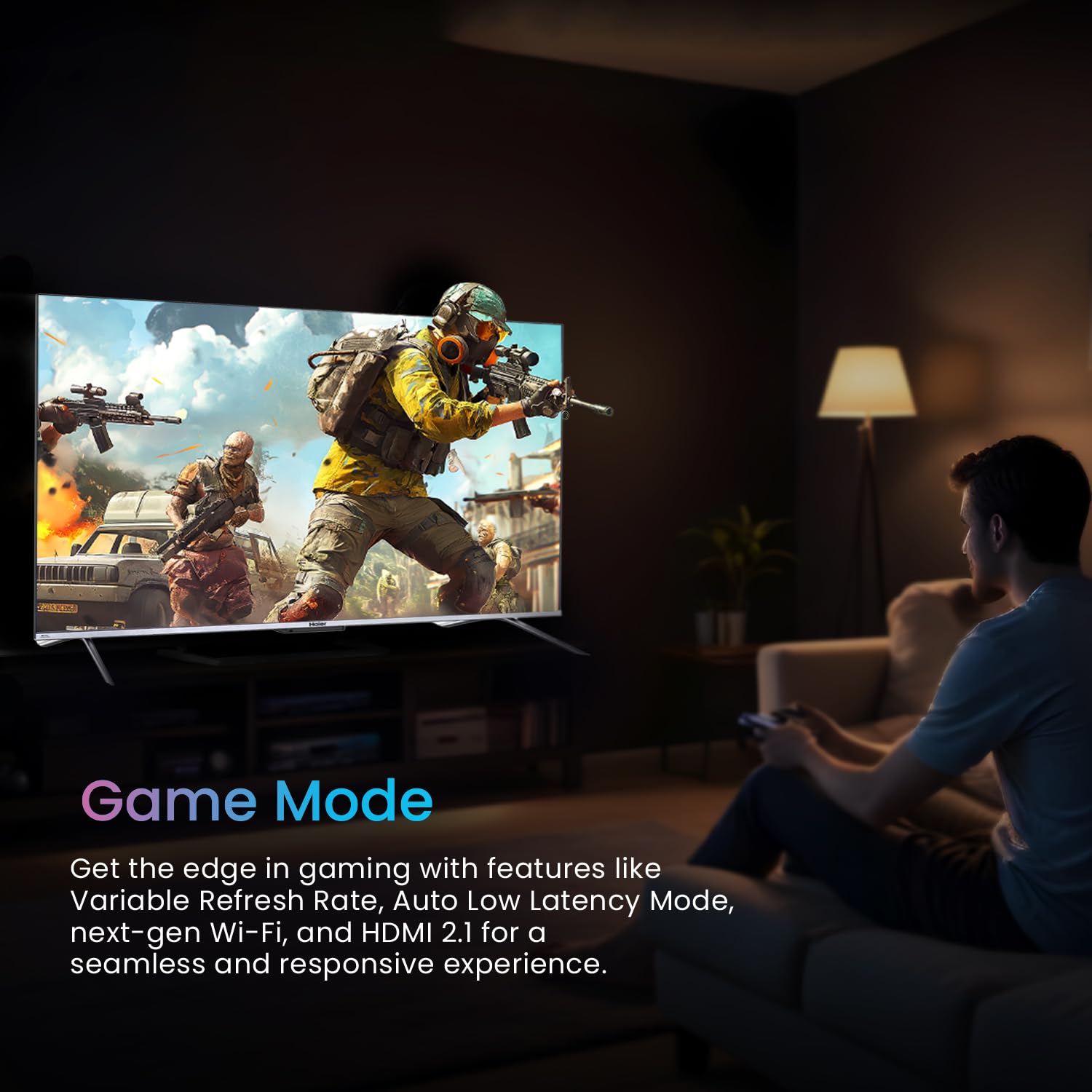 Haier 55 Inch 4K Ultra HD Smart Google TV P7GT Series Grey - Image 11