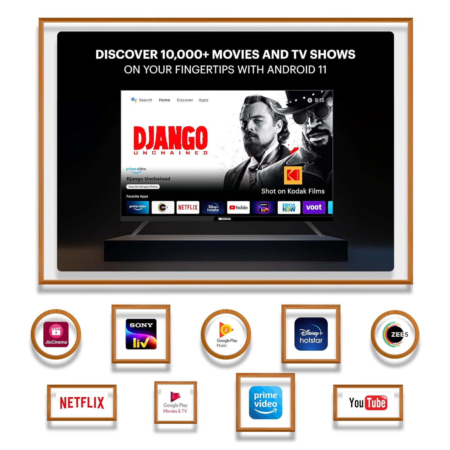 Kodak 43-Inch Full HD Android Smart LED TV Black 439X5081 Certified - Image 4