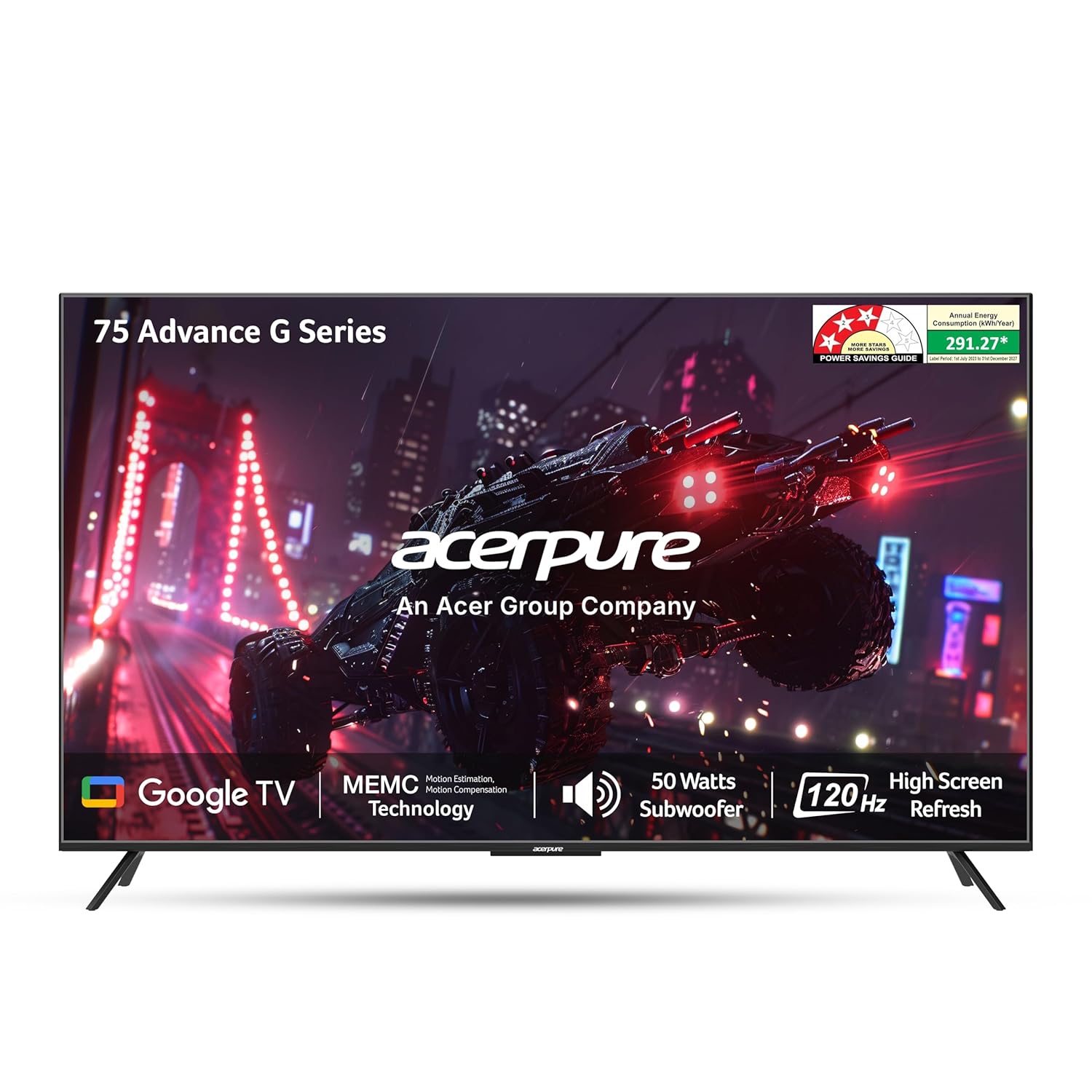 Acerpure 75 Inch Smart QLED Google TV AP75QG96MGS5 - 190 cm