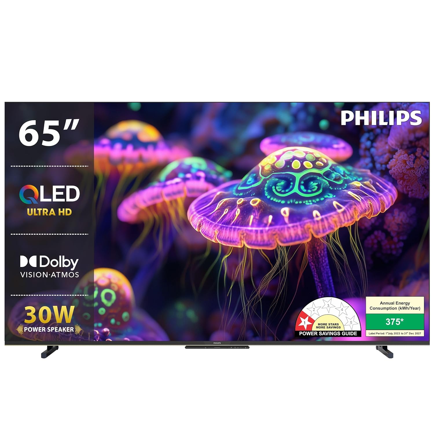 Philips Lumina Series 65 Inch 4K UHD Smart QLED Google TV 65PQT8100