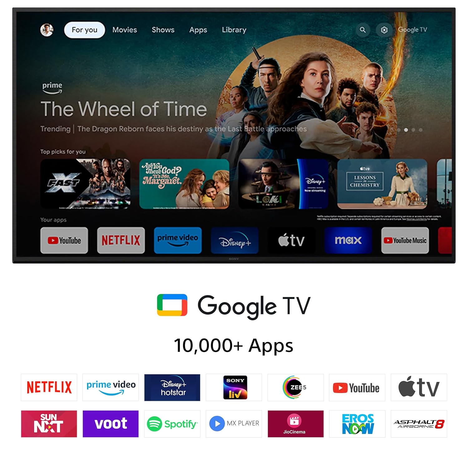 Sony 55 Inch BRAVIA 2 4K Smart Google LED TV Black - Image 4
