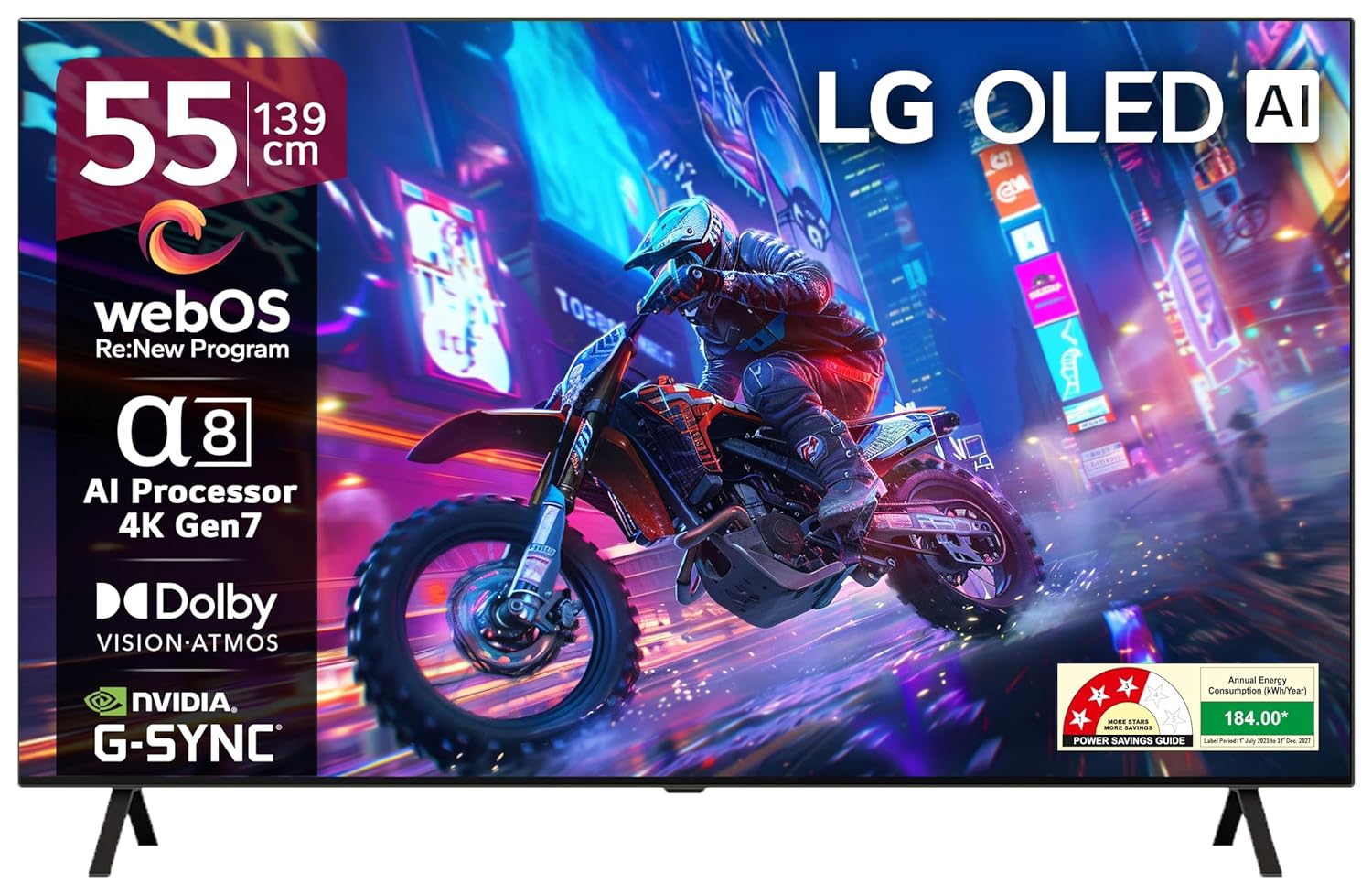 LG 55 Inch OLED B4 Series 4K UHD Smart OLED Television OLED55B46LA