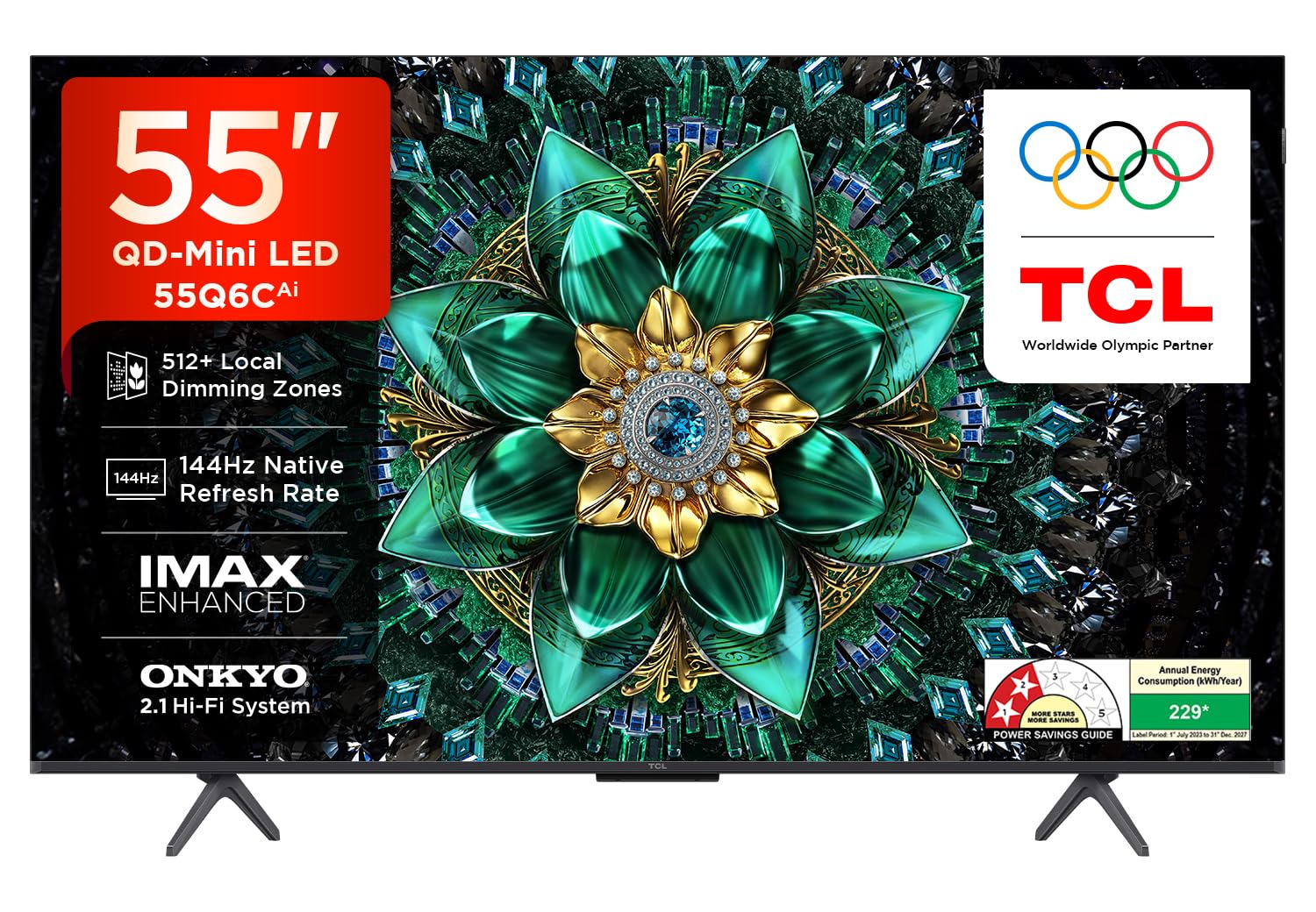 TCL 55-inch 4K UHD Smart QD-Mini LED Google TV 55Q6C New