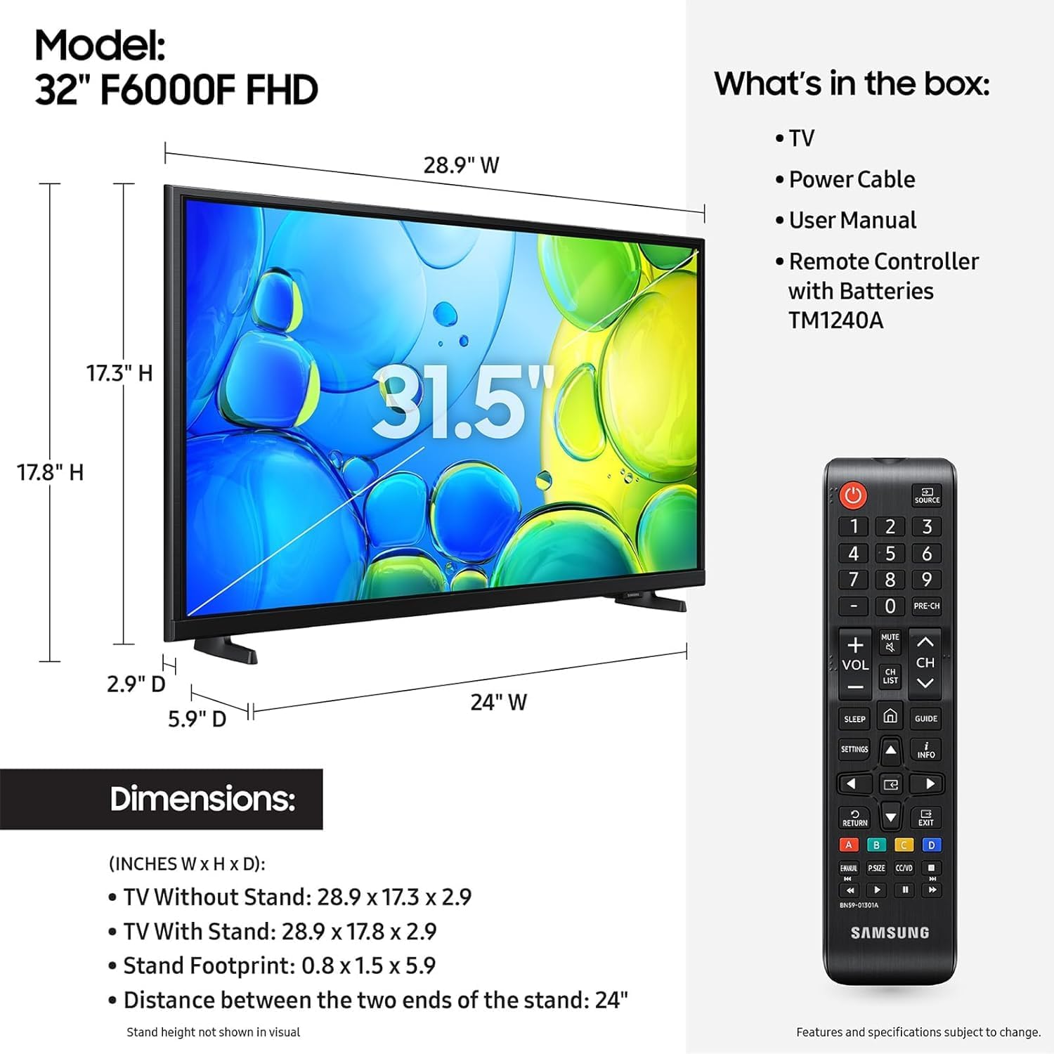 Samsung 32-Inch Full HD 1080p Smart LED TV Bundle with CPS Protection - Image 2