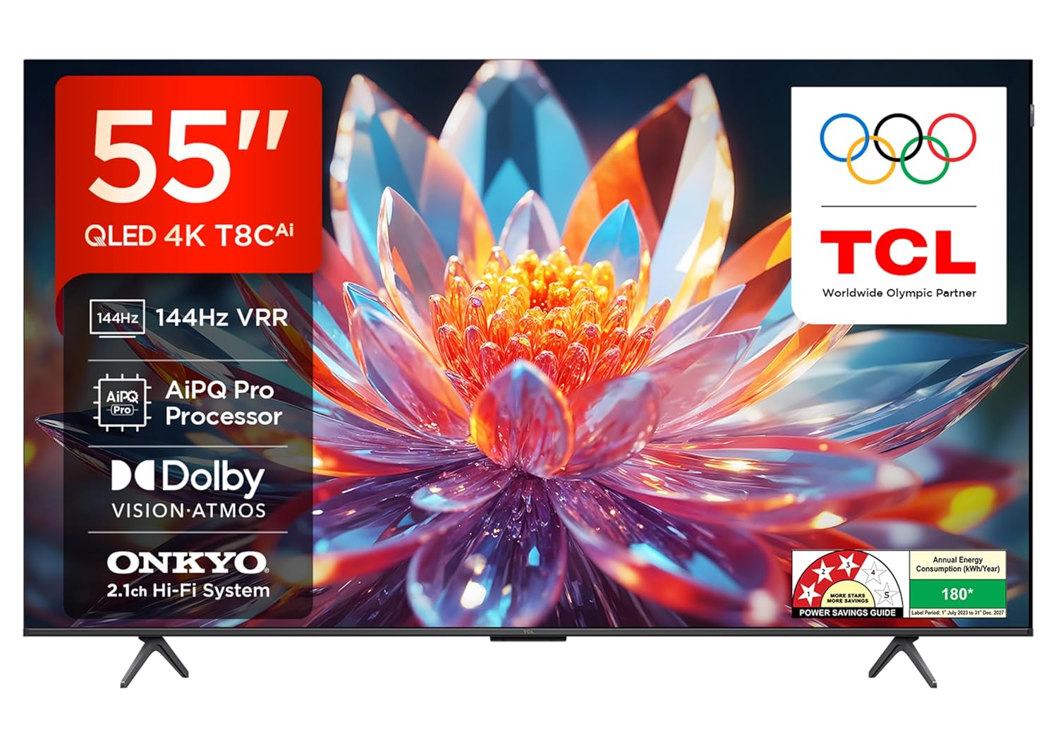 TCL 55 Inch 4K Ultra HD Smart QLED Google TV 55T8C New