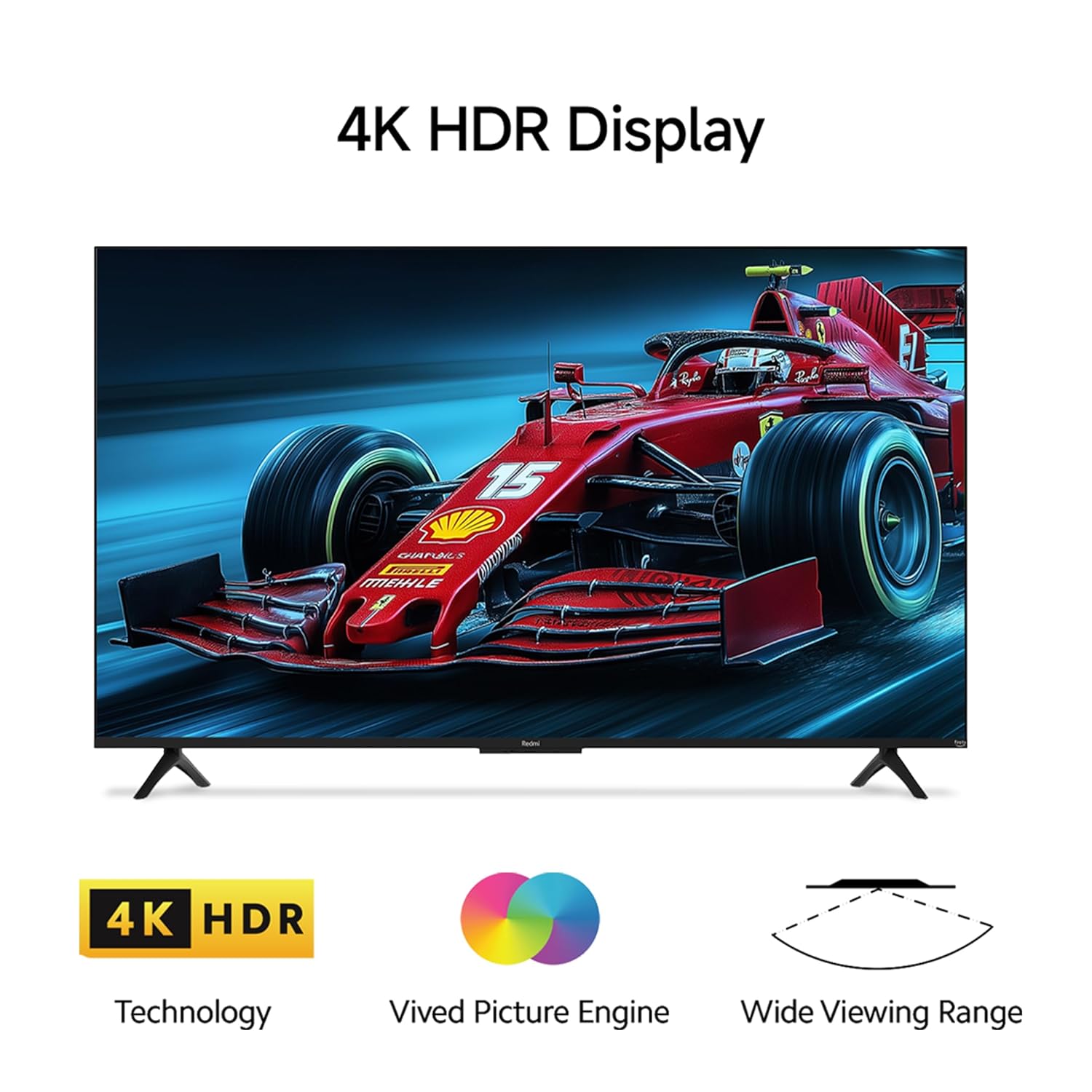 Xiaomi Redmi 55 Inch 4K UHD Smart LED Fire TV L55MA-FVIN Black - Image 3
