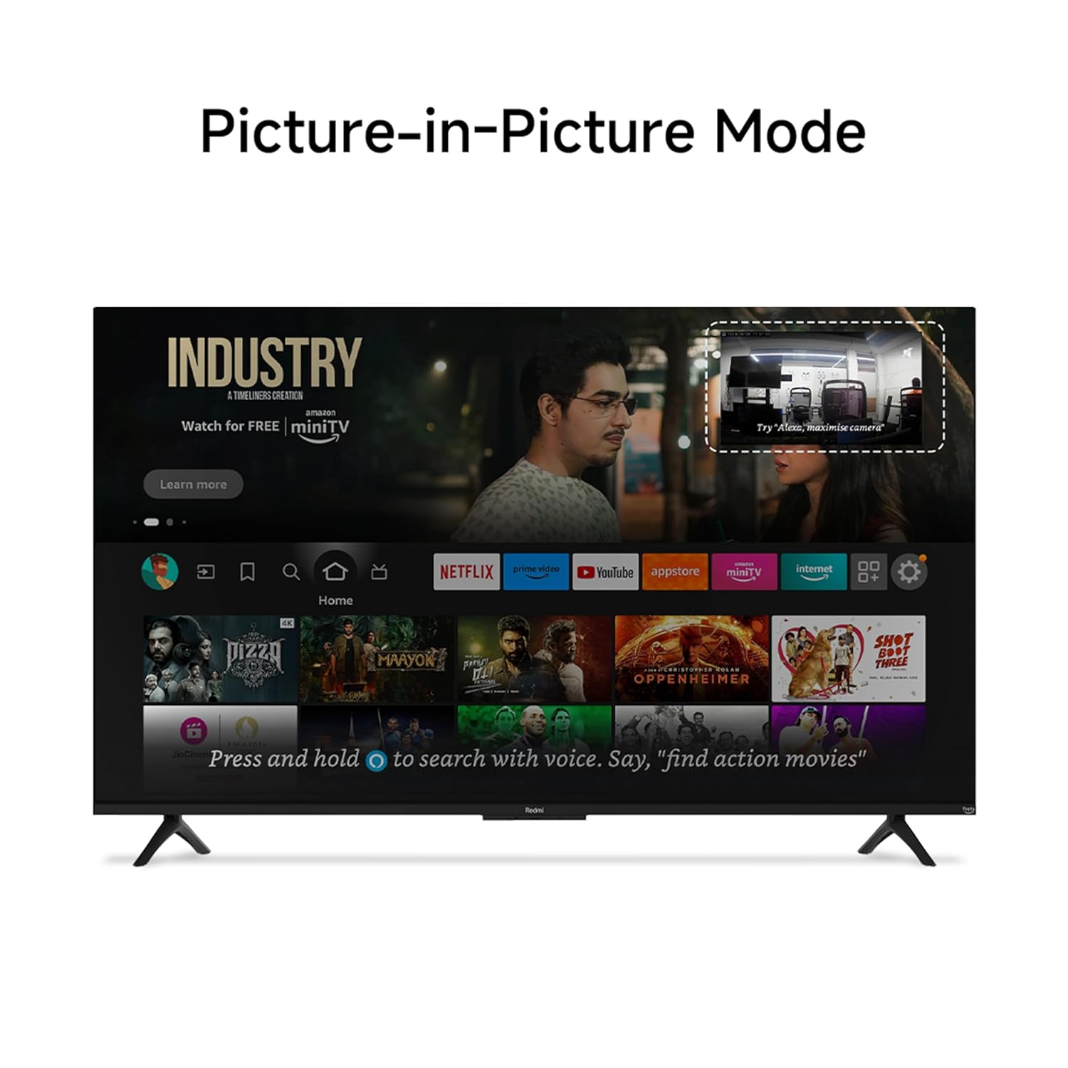 Xiaomi Redmi 55 Inch 4K UHD Smart LED Fire TV L55MA-FVIN Black - Image 5
