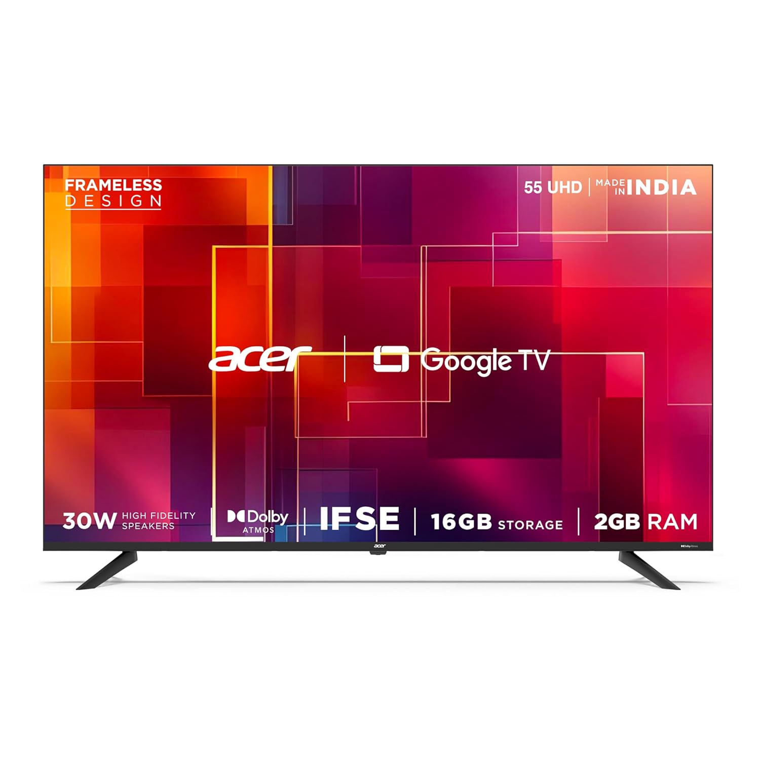 Acer 55 Inch 4K Ultra HD Smart Google LED TV AR55UDGGR2851AD