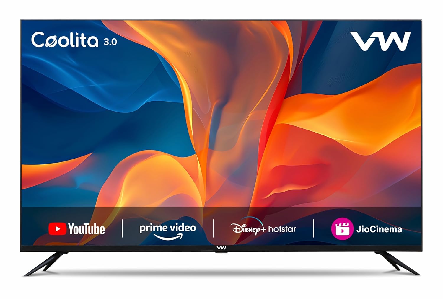 VW 43 inch Frameless Full HD Smart LED TV VW43C3 Black with 18 Months Warranty