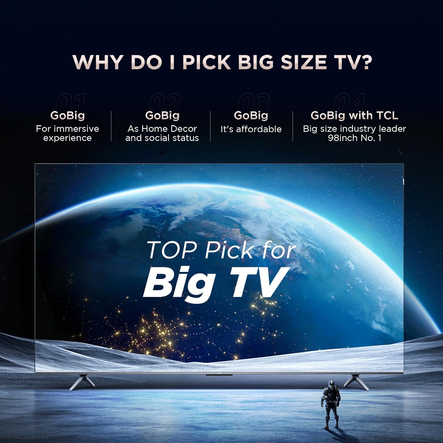 TCL 75-inch 4K UHD QLED Smart Google TV Pro Black - Image 4