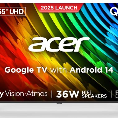 acer 55 Inch V PRO Series 4K Ultra HD Smart QLED Google TV AR55QDQGR2851AD