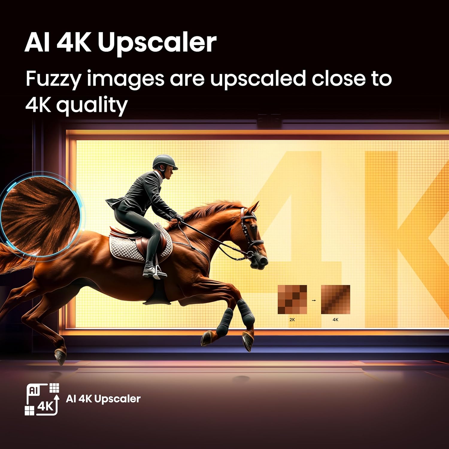 Hisense 75-inch 4K Ultra HD Smart QLED TV E7Q Series Black - Image 4