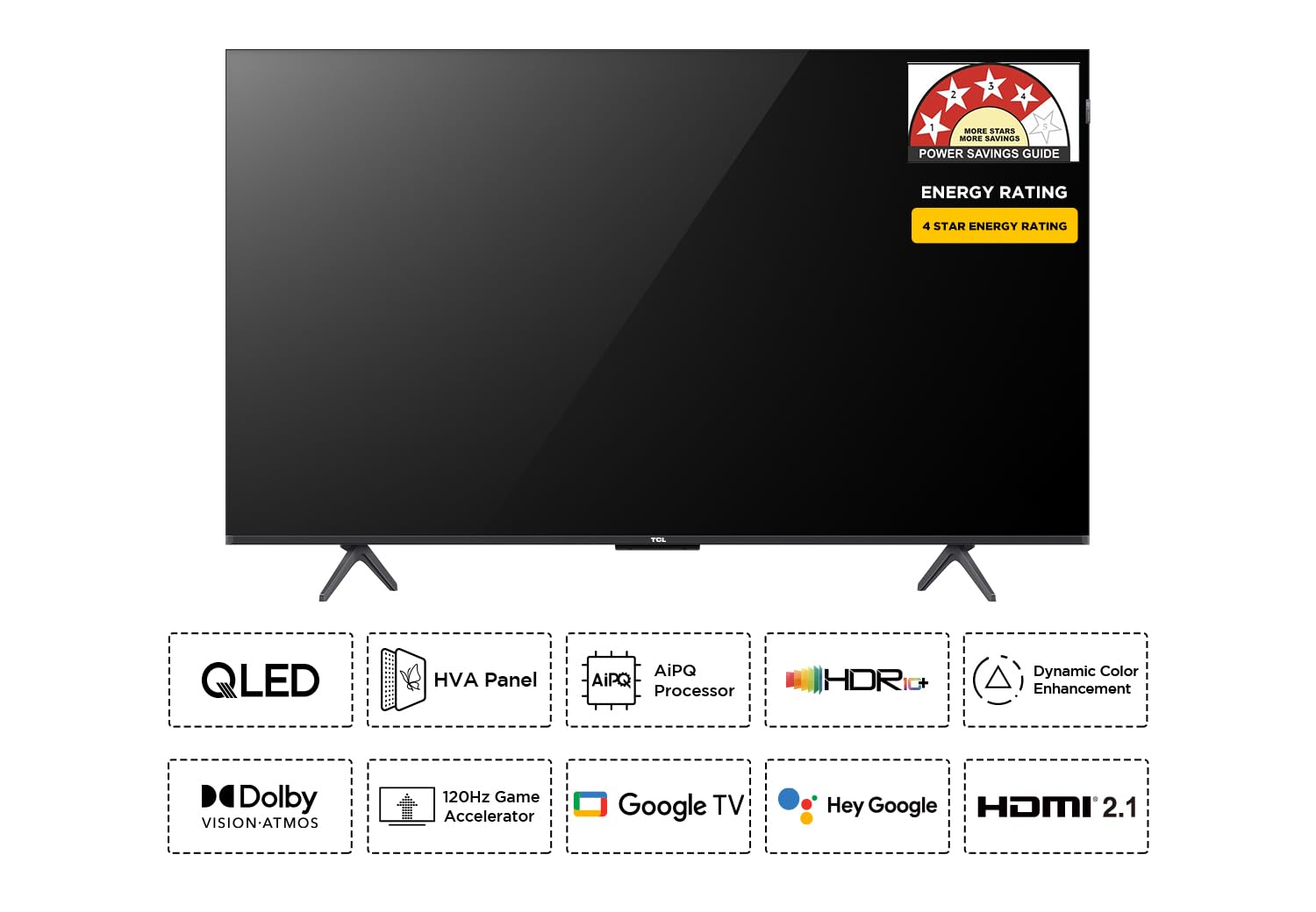 TCL 65 inch 4K Ultra HD Smart QLED Google TV 65P71K - New - Image 2