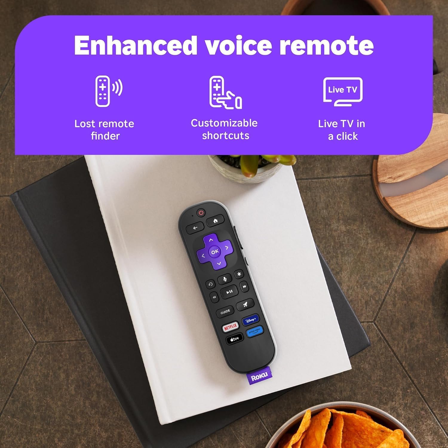 Roku 55 Inch 4K UHD Smart TV HDR Dolby Audio Bluetooth AUX HDMI CPS 1 Year Protection Plan - Image 6