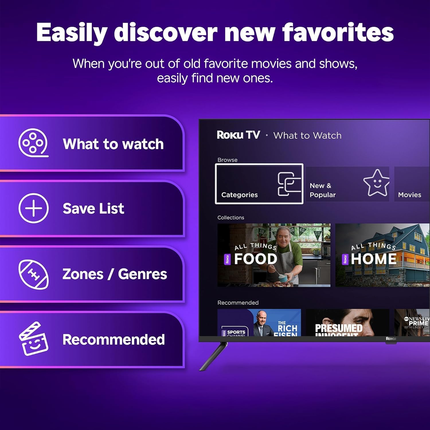 Roku 55 Inch 4K UHD Smart TV HDR Dolby Audio Bluetooth AUX HDMI CPS 1 Year Protection Plan - Image 8