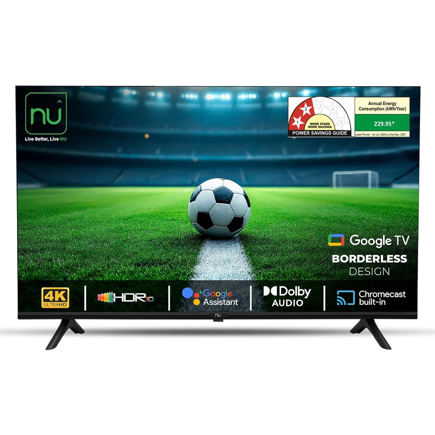 Borderless 2025 Series 55-Inch 4K UHD Smart Google TV LED55UGNX
