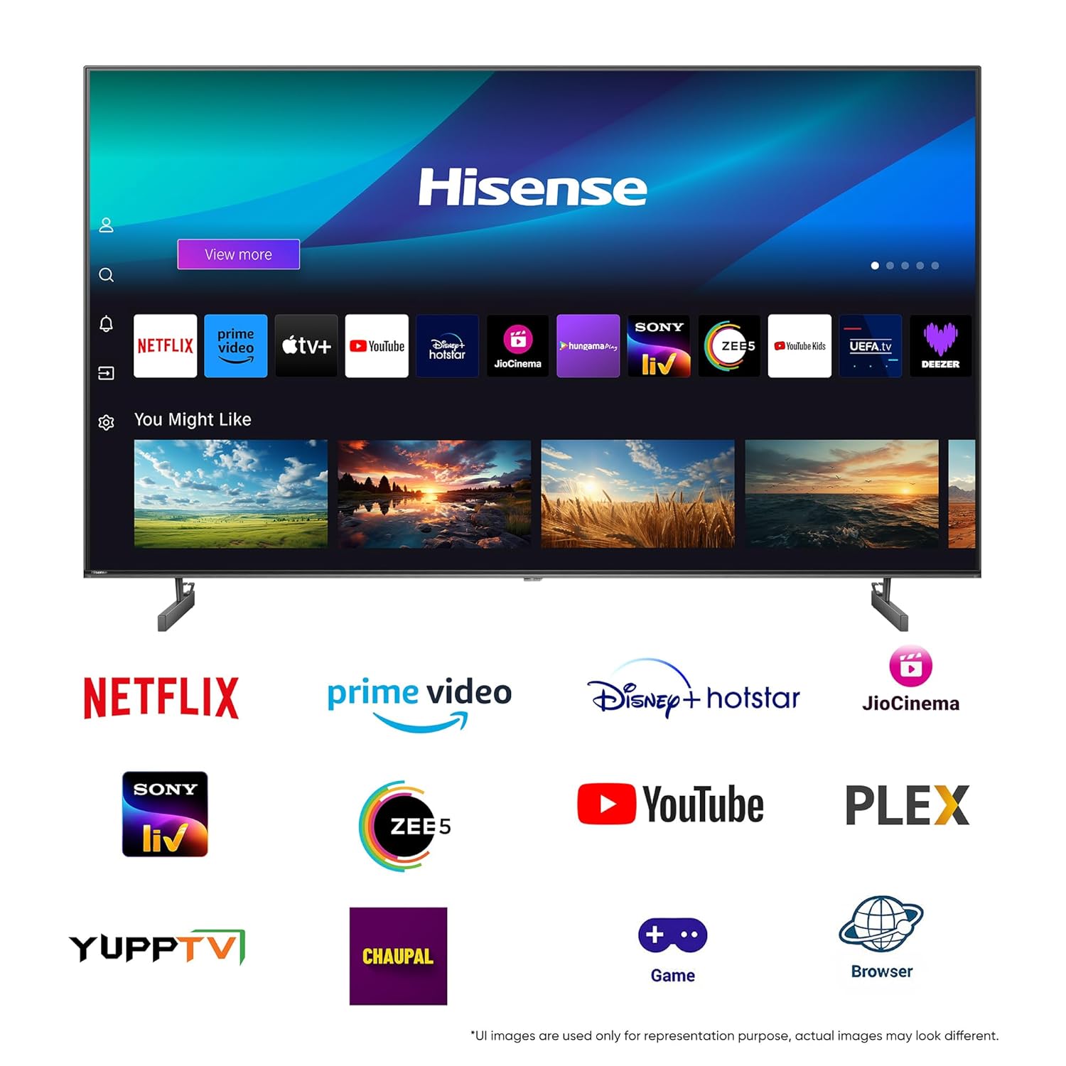 Hisense 55 Inch 4K UHD Smart QLED Mini LED TV 55U6N PRO Black Refurbished - Image 4