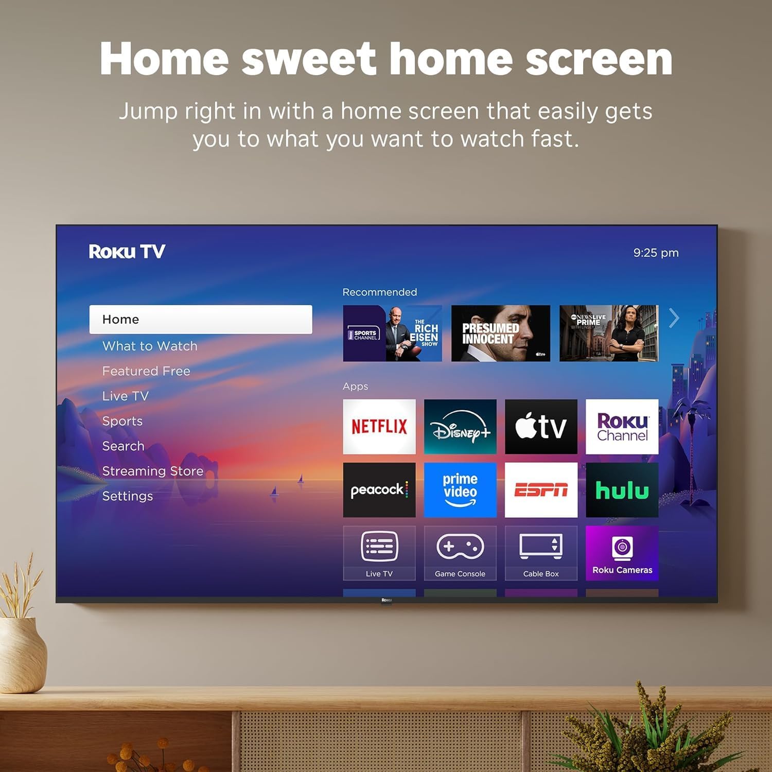 Roku 43-Inch Select Series 4K UHD Smart TV with HDR, Dolby Audio, Alexa Voice Remote, Bluetooth, AUX HDMI Cable, 1-Year Protection Plan, Streaming Kit - Image 9