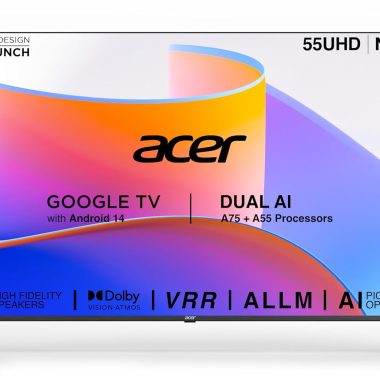 Acer 55-Inch Pro Series 4K Ultra HD Smart Google LED TV AR55UDIGU2875AT Black