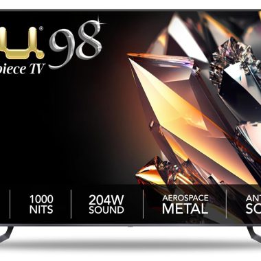Vu 98 inch 4K Ultra HD Smart QLED TV Masterpiece Series Jetplane Grey