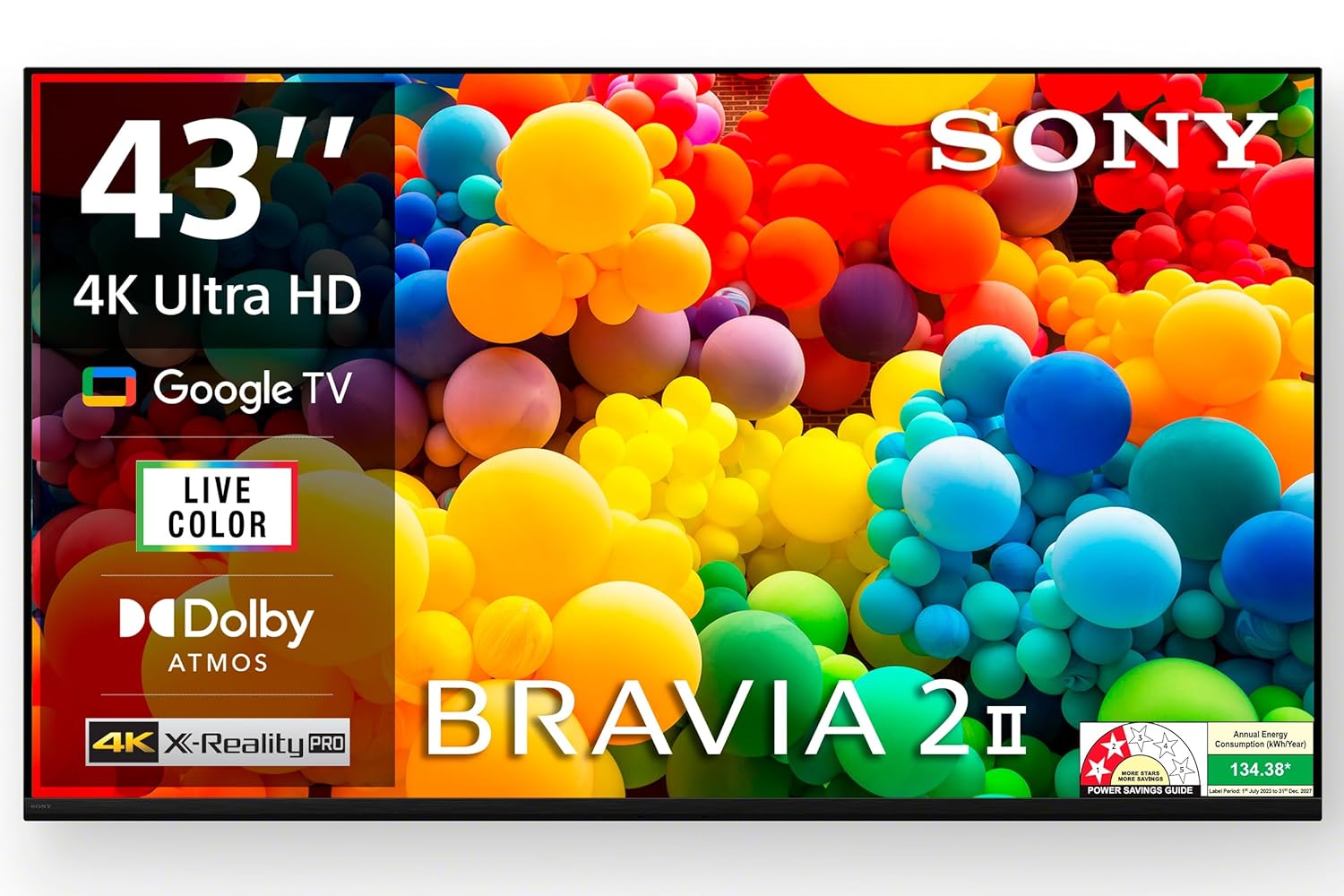 Sony 43 Inch BRAVIA K-43S22M2 4K Ultra HD Smart LED Google TV