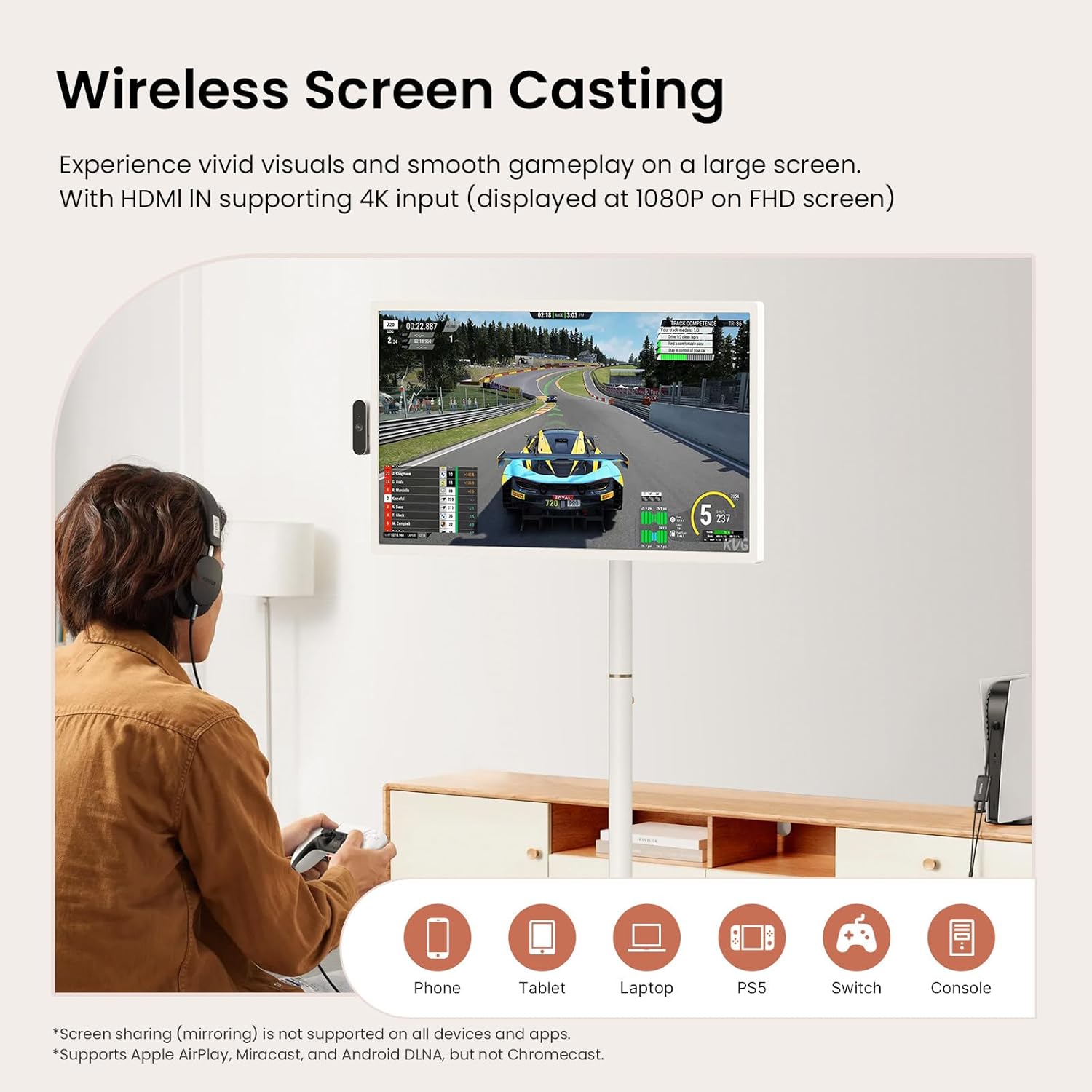 ApoloSign 24 Inch FHD Smart Portable TV 2nd Gen Rolling Tablet with 128GB Storage - Image 6