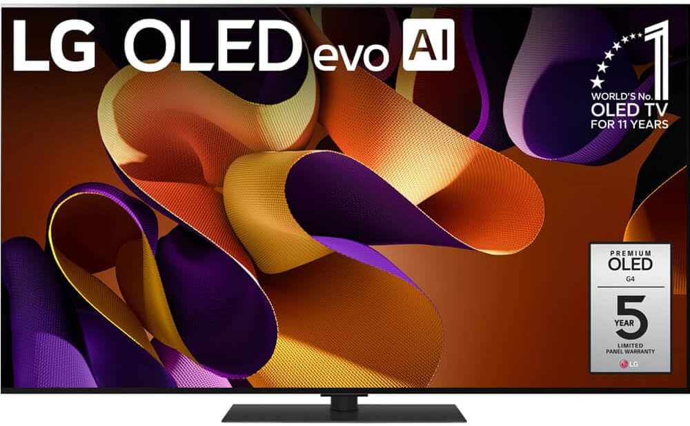LG 55-Inch Class OLED evo G4 Series 4K Smart TV with AI Processor, Renewed