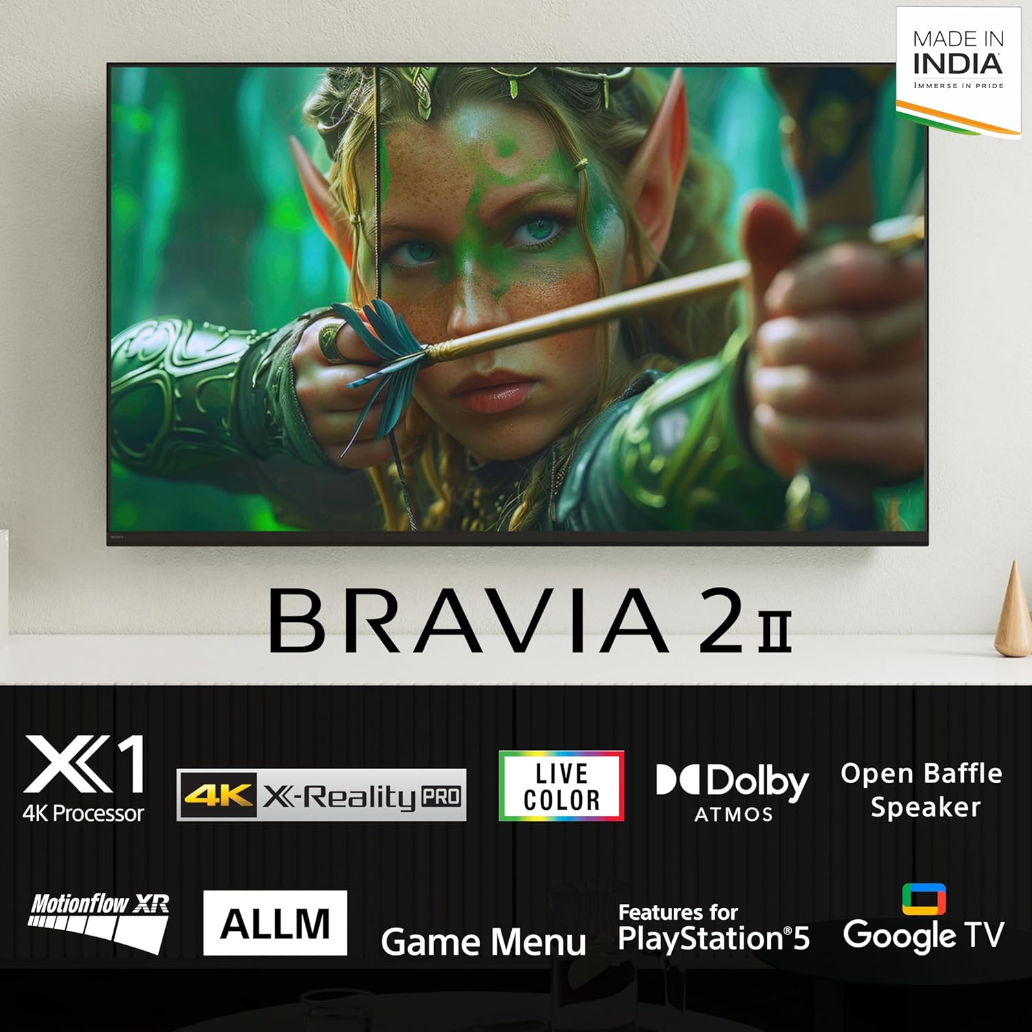 Sony BRAVIA 75 Inch 4K Ultra HD Smart Google TV K-75S25M2 2M2 Series - Image 2