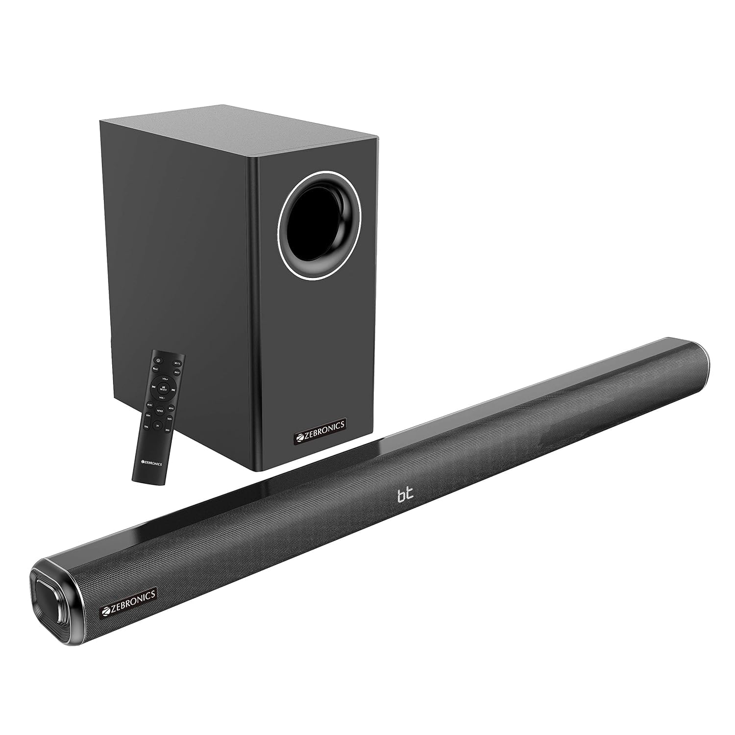 Zebronics ZEB-JUKE BAR 6000 DWS PRO 160W 2.1 Channel Bluetooth Home Theater Soundbar with Wireless Subwoofer and Wall Mount
