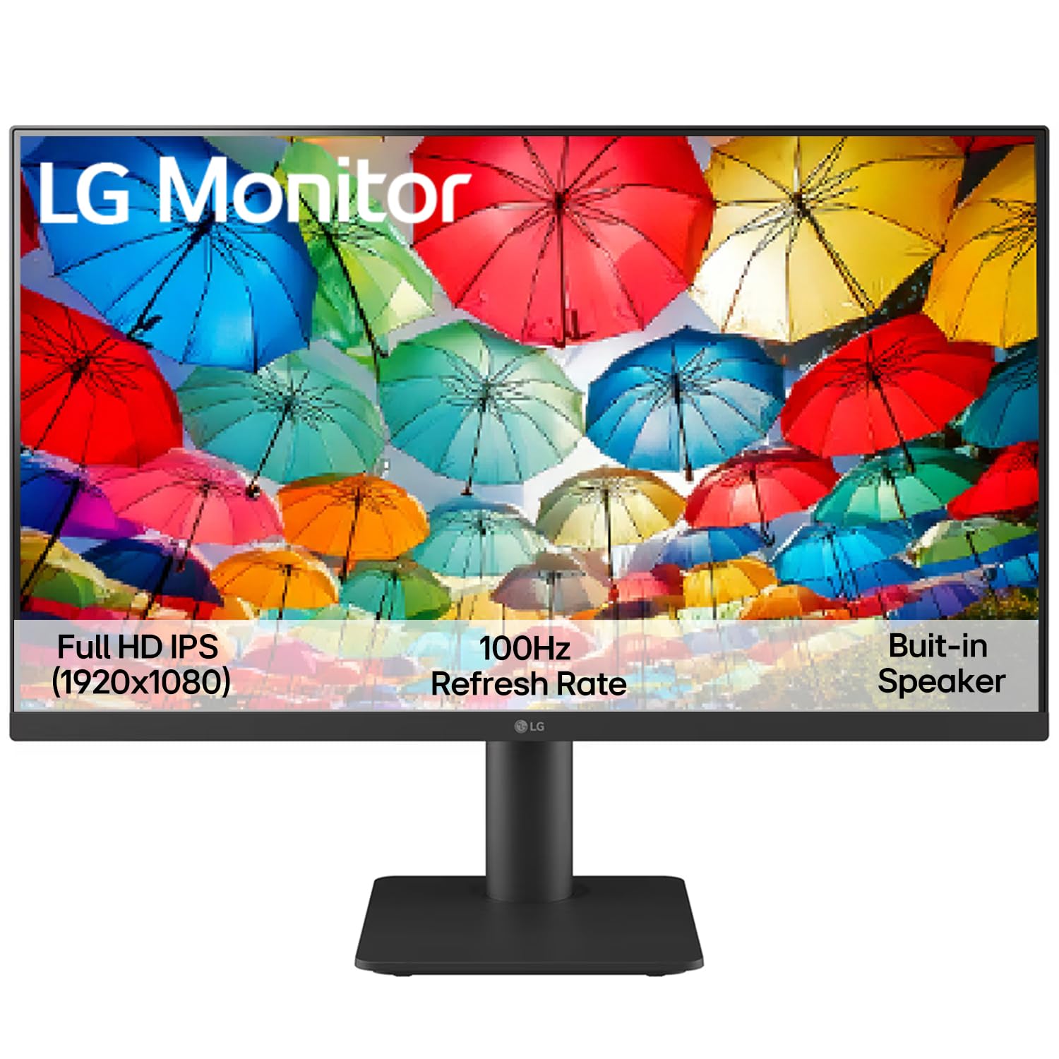 LG 27 Inch Full HD IPS Monitor 100Hz 5ms Tilt Height Adjustable Virtual Borderless Black