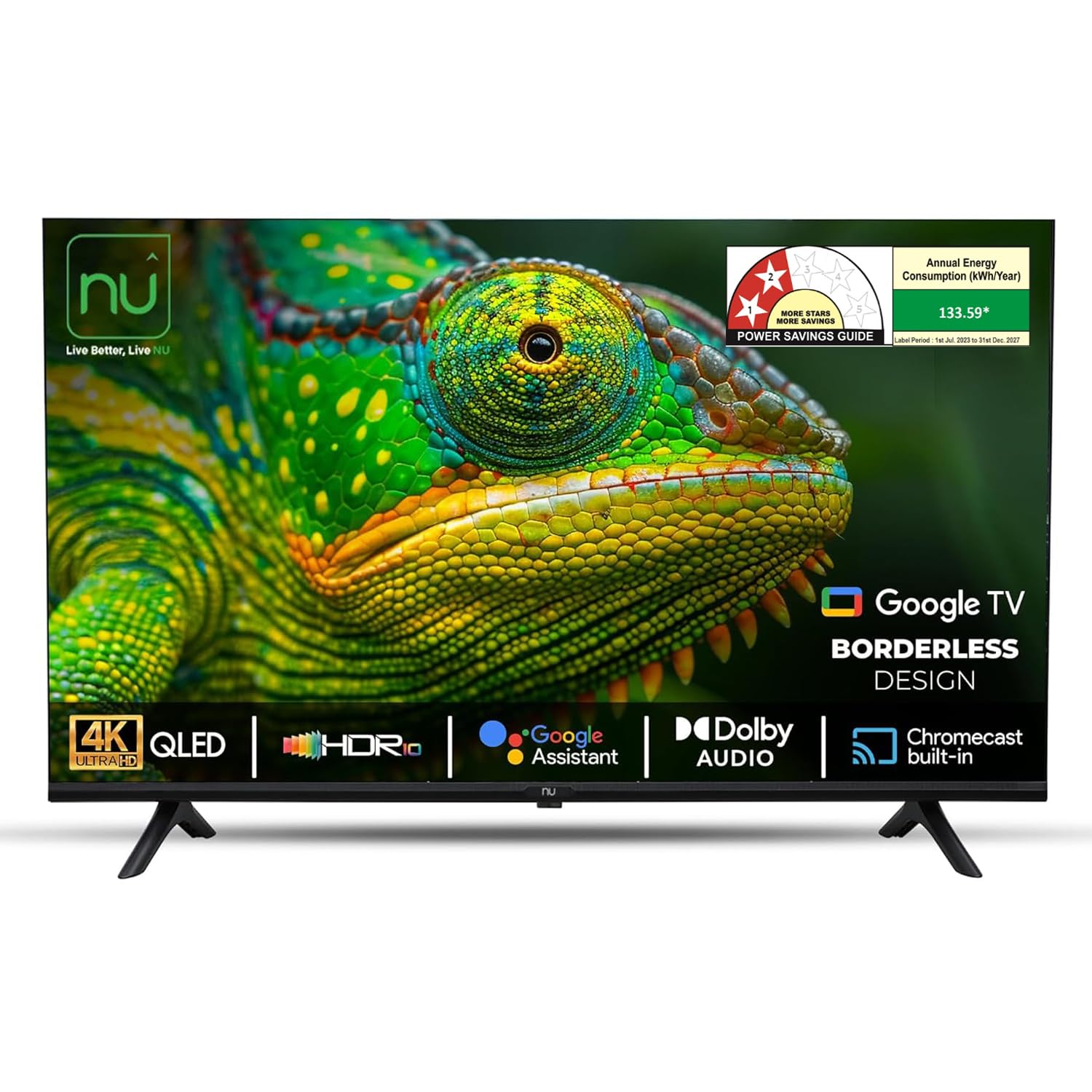 43 Inch 4K QLED Borderless Smart Google TV New 2025 LED43QUGNX