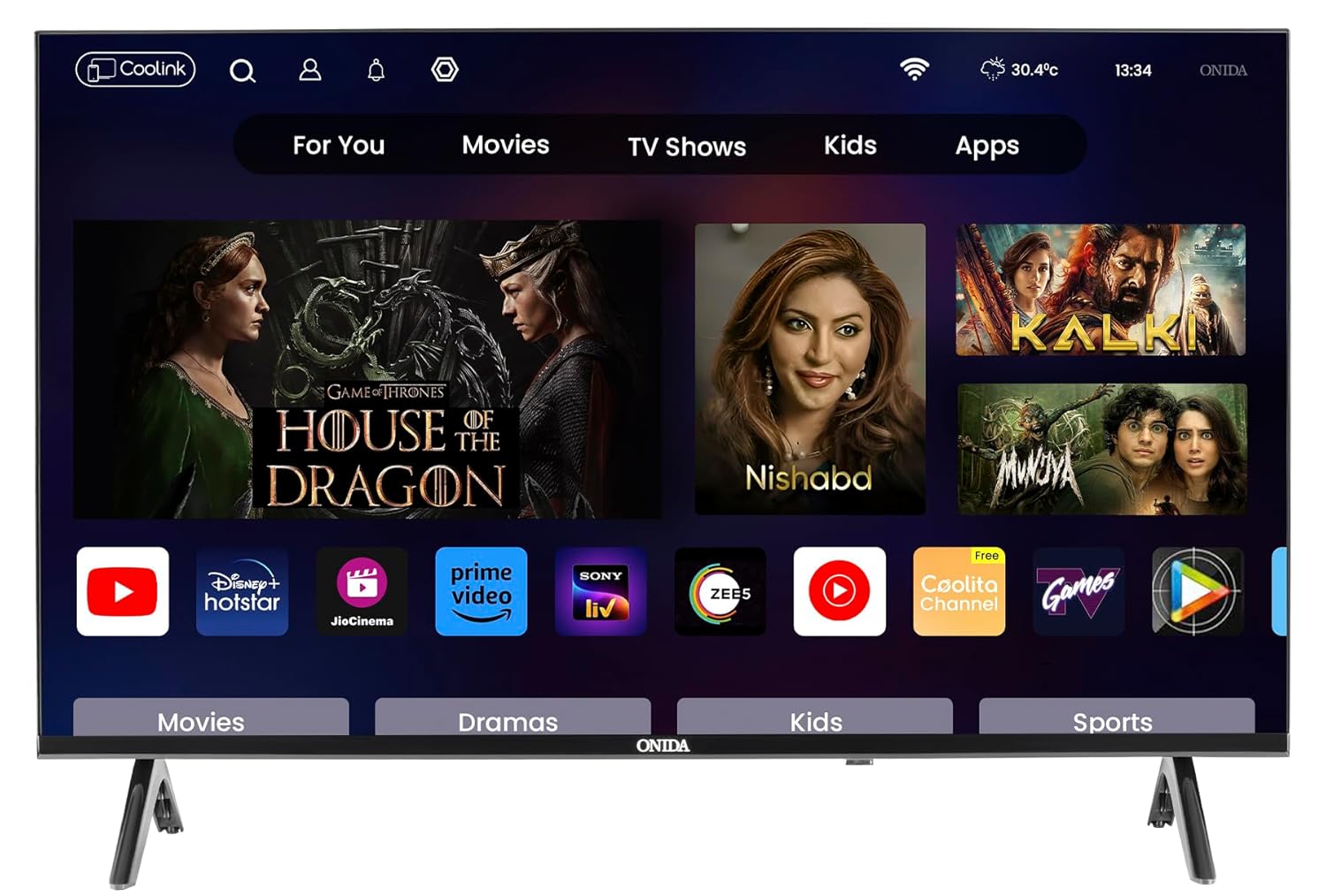 Onida 43 inch Full HD Smart TV 43ACF Black 108 cm - Image 2