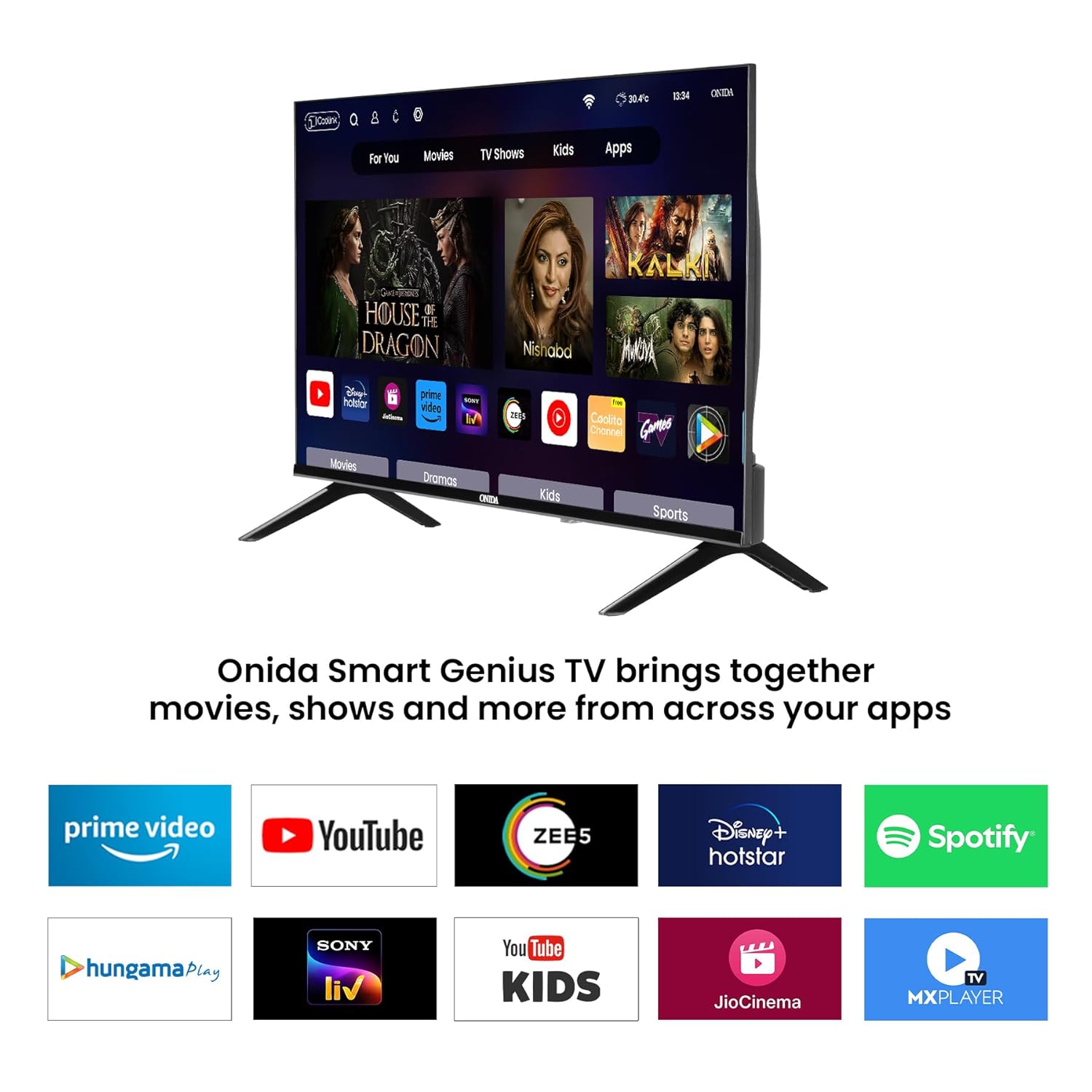 Onida 43 inch Full HD Smart TV 43ACF Black 108 cm - Image 3