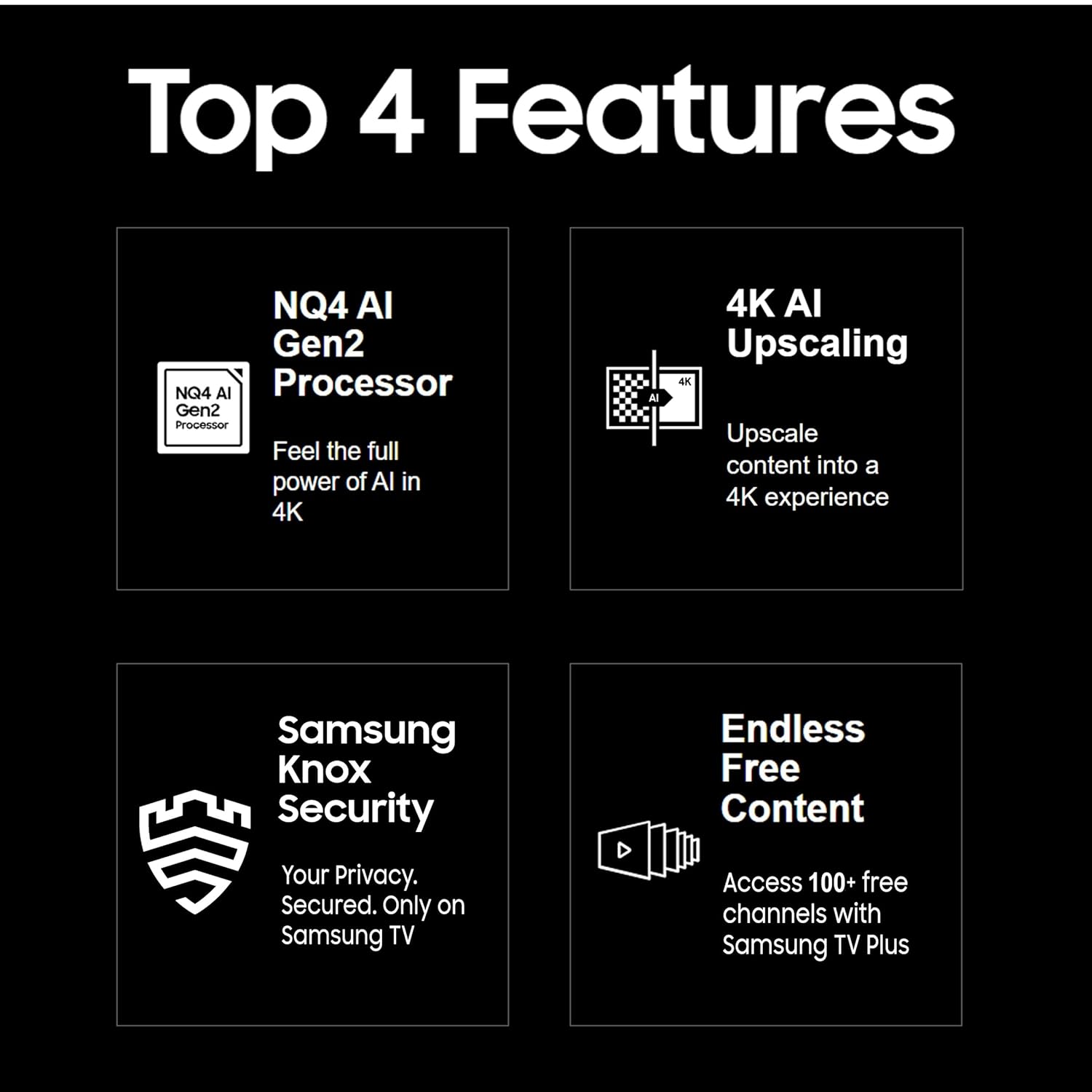 Samsung 55 Inch 4K Ultra HD Mini LED AI Smart Neo-QLED TV Graphite Black - Image 7