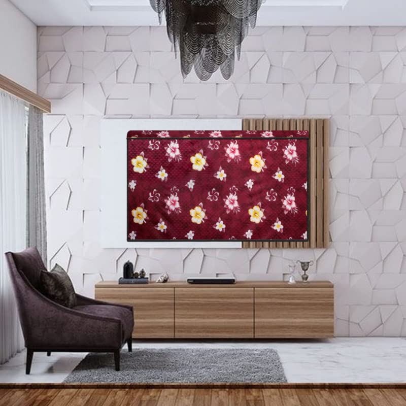 Durable 40 Inch LED/LCD Television Cover with Zip Lock - Multicolor Print 29