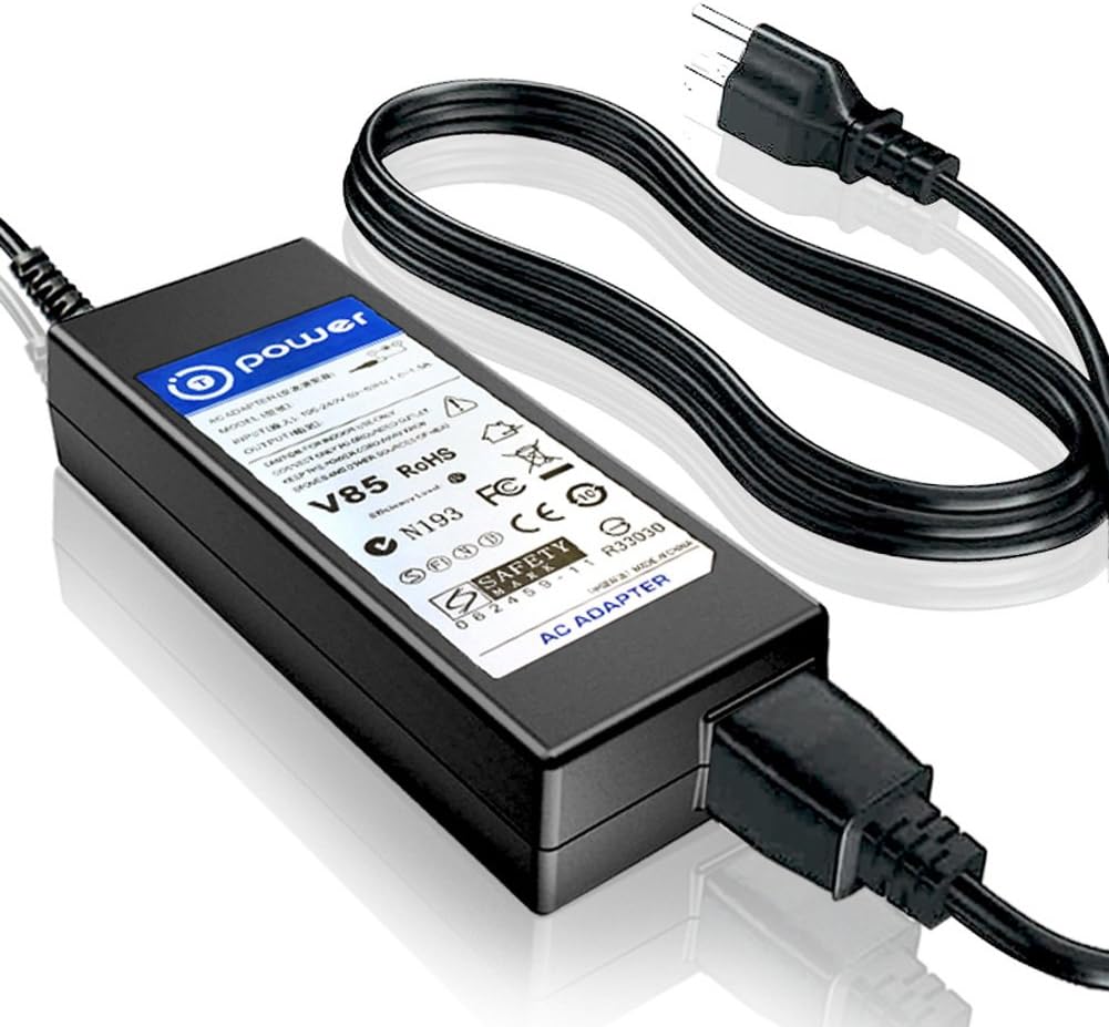 T POWER 19V AC DC Adapter Power Supply Cord for LG 19-27 Inch LED LCD Monitors - Image 2