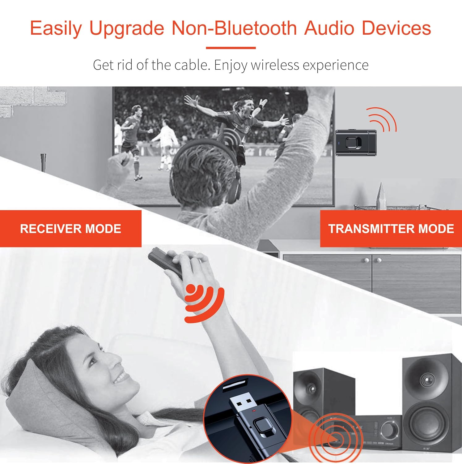 TANTRA BlueMe Bluetooth Receiver for Car, TV Wireless Transmitter Adapter Dongle - Image 6