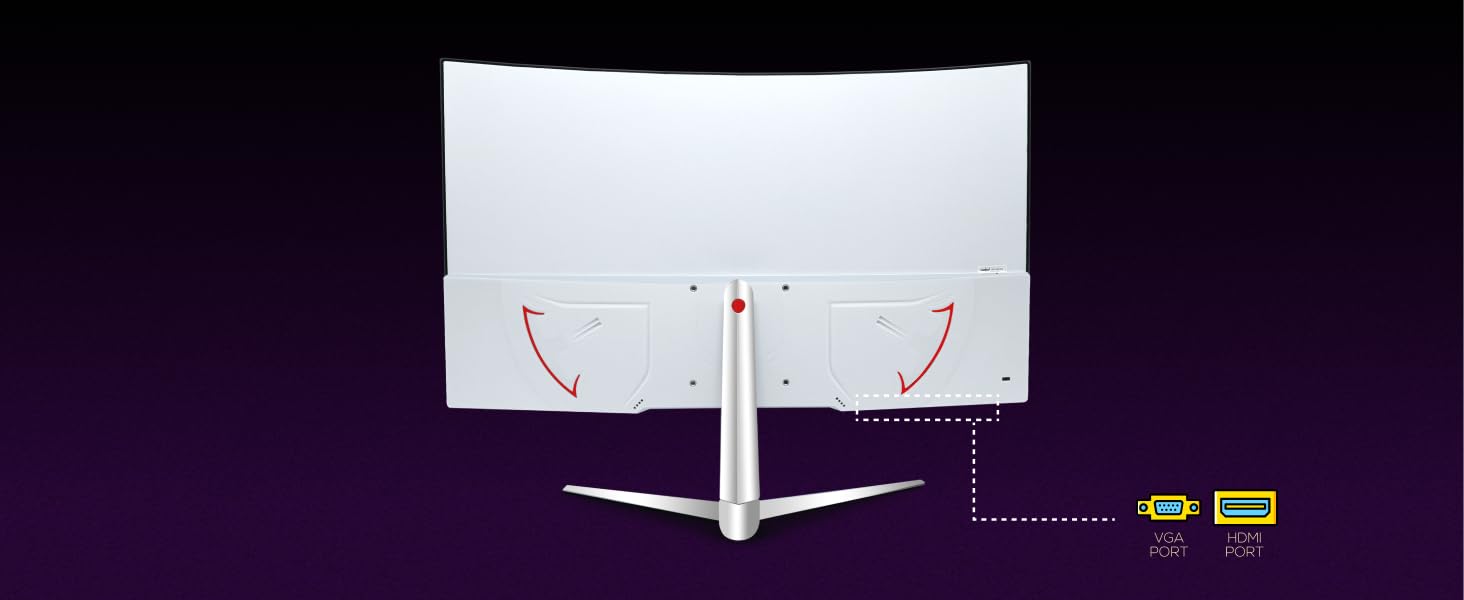 FRONTECH Ultima Series 22 Inch Curved LED Monitor