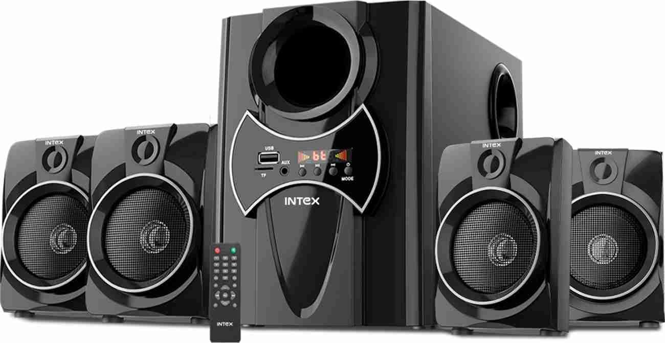 Intex 2650 4.1 Channel 70W Bluetooth Home Theater System with Subwoofer Black