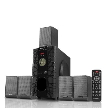 Zebronics ZEB-BT6590RUCF 65W 5.1 Channel Wireless Bluetooth Multimedia Speaker with SD Card, USB, AUX, FM & Remote Control