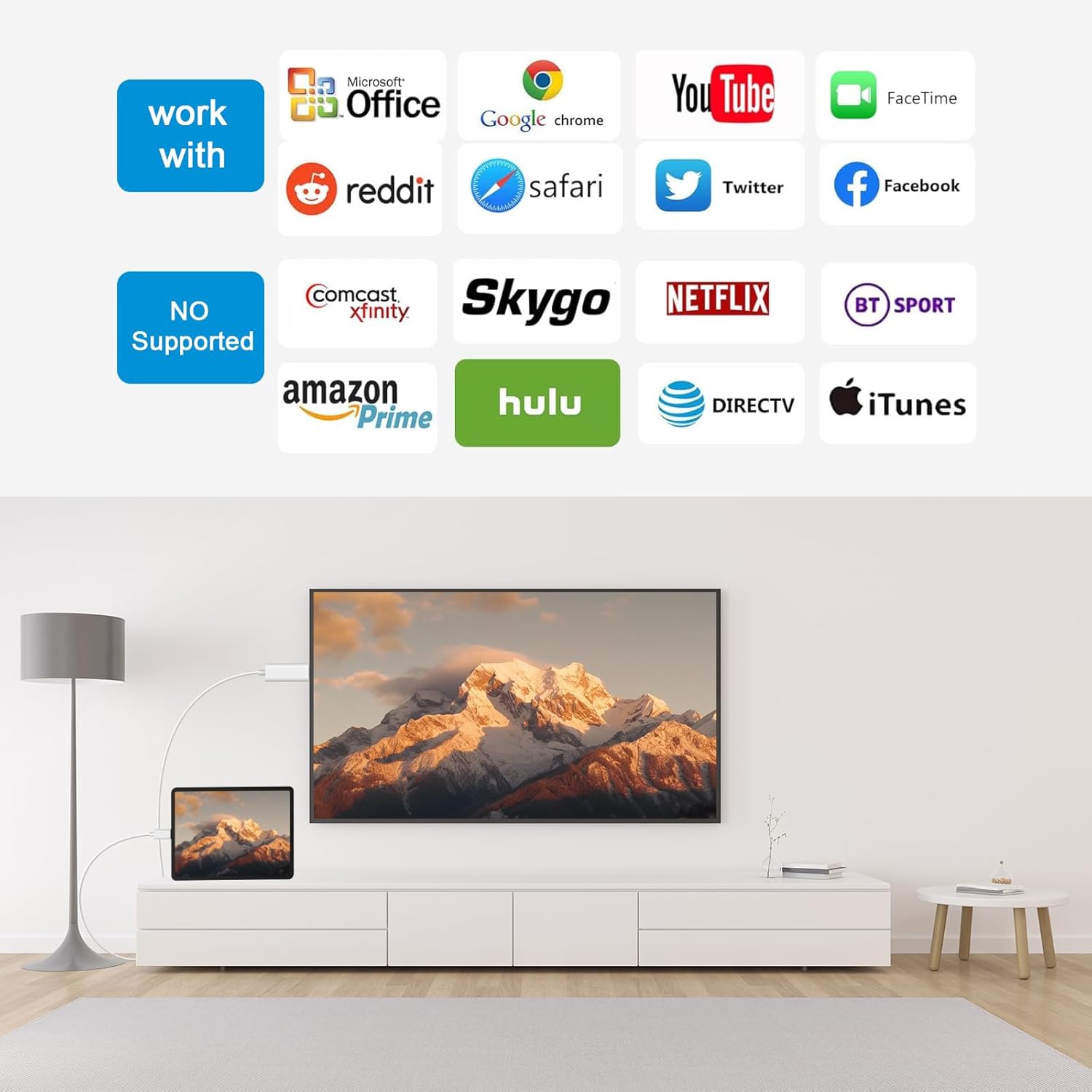 10FT MFi Certified Lightning to HDMI Adapter Cable for iPhone to TV 1080P Digital AV Sync Screen Connector - Image 6