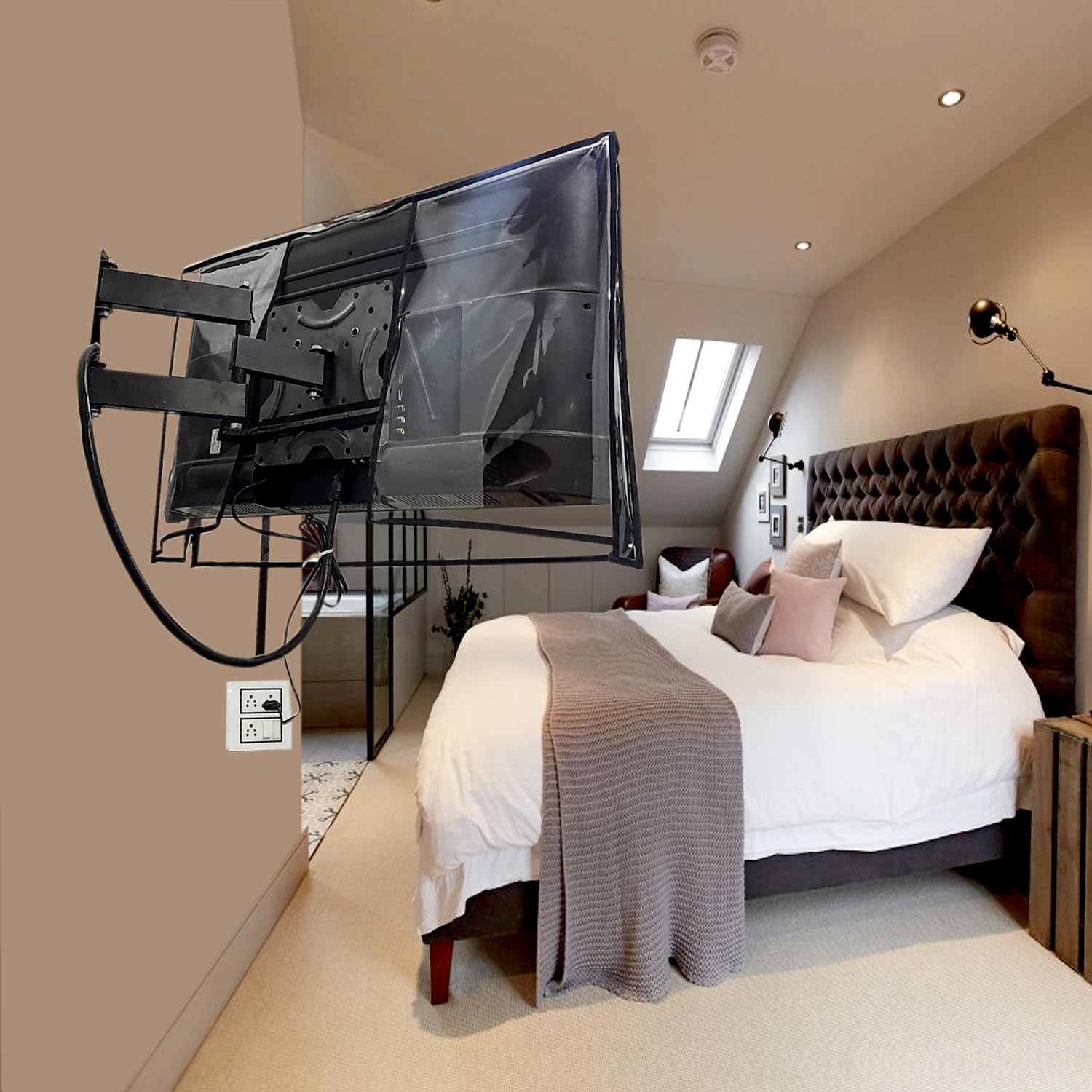 Great Fashion 24 Inch LED LCD TV Cover 2 Layer Dust Proof Smart - Image 2