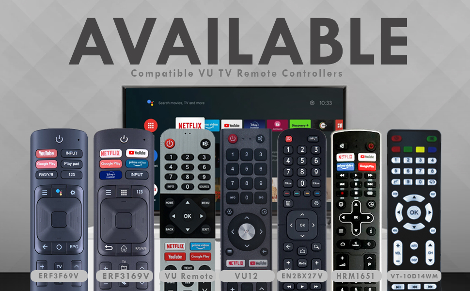 vu remote control for tv original