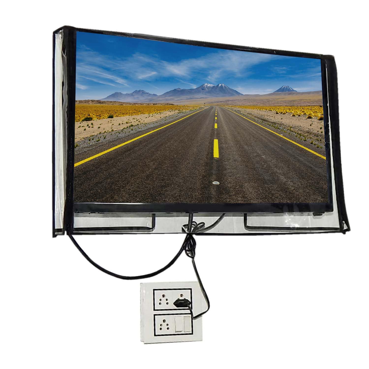 Great Fashion 24 Inch Smart LED LCD TV Cover Clear Dustproof 2 Layer Protector